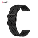 Bracelet silicone sport ventilé 22 mm