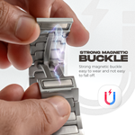 Bracelet acier inoxydable à fermeture magnétique 22 mm
